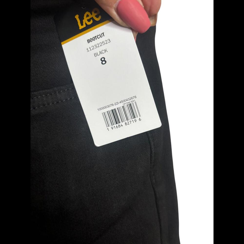 Women’s Lee Black Bootcut Jeans Size 8 Long - Picture 5 of 5